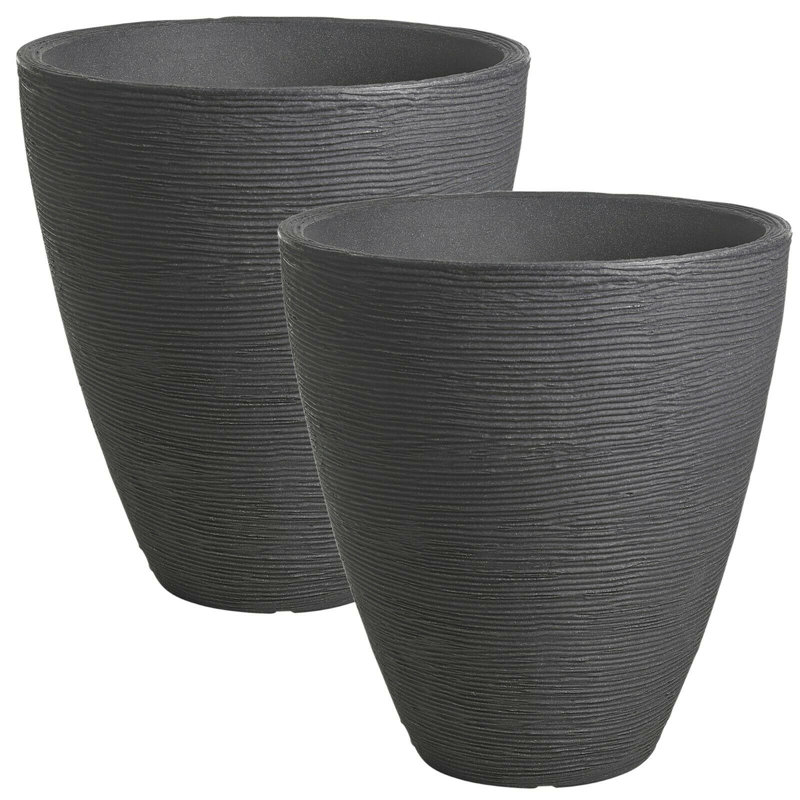Emoni Pot Planter, Charcoal