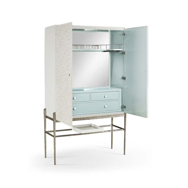 Water Solid Wood Bar Cabinet