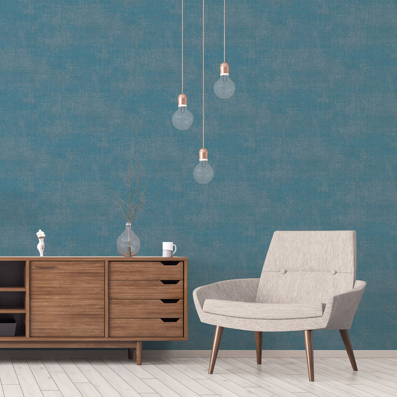 Deljanka 1000cm x 53cm Textured Non-Pasted Roll, Turquoise