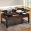 Table basse avec plateau relevable