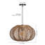 Luminaire suspendu en rotin tissé à la main, abat-jour bohème naturel pour îlot de cuisine