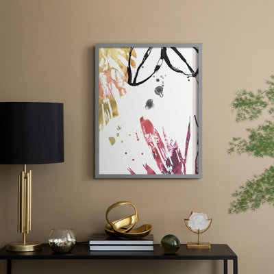 No Deckle Tropical Moderne IV Framed Print - Solid Wood