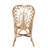 Scheel Fabric Rattan Side Chair Dining Chair