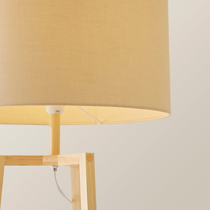 Aidrian 155cm Tripod Floor Lamp, Brown, Yes, Mink