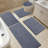 5 Piece Soft Absorbent Microfiber Bath Rug Set With Non-Slip Backing-2065653503