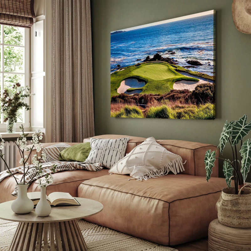 Pebble Beach Golf Course, affiche, 16 x 24 pouces