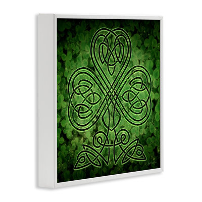 " Green Celtic Shamrock Knot "