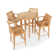 Round Teak Outdoor Bar Table