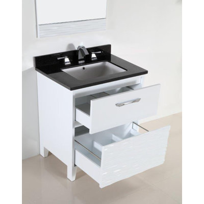 Pisa 30.39'' Single Bathroom Vanity with Top