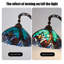 Lampe sur pied de style nordique en verre, fer forgé et résine