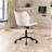 Maddoux Armless Swivel Office Chair Faux Leather Upholstered Waterproof Desk Chair Ergonomic Adjustable Computer Chair-264647576