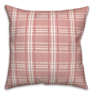 Busy Plaid 12 Outdoor Square Pillow Cover & Insert