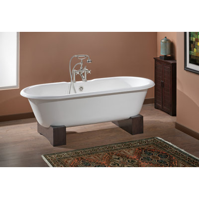 Baignoire de trempage sur piédestal en fonte Kristin 61 "x 31"