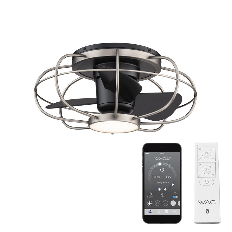 22'' Ceiling Fan with LED Lights, Sliver