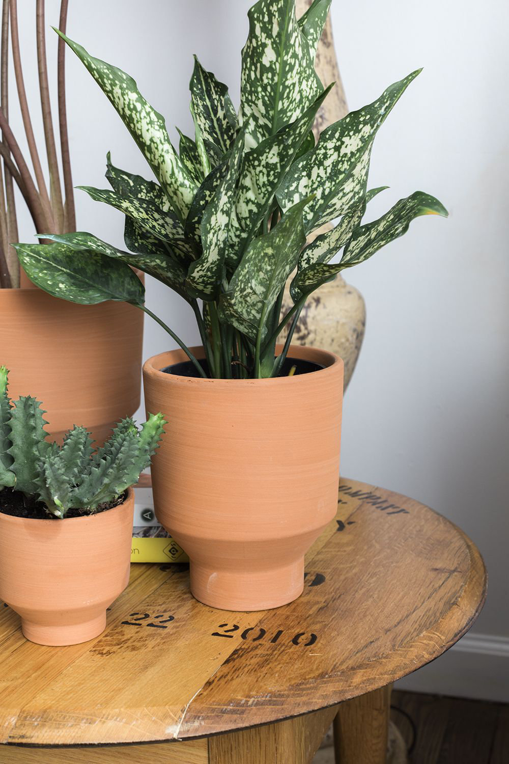 Gerrie Handmade Ceramic Pot Planter, 3.5" H x 3.5" W x 3.5" D