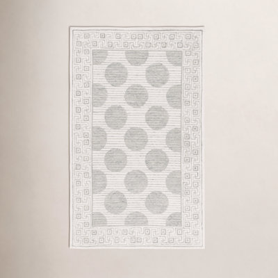 Hand-Tufted Geometric Wool Rug