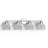 Besima 4-Light Hammered Glass Dimmable Vanity Light-781668503