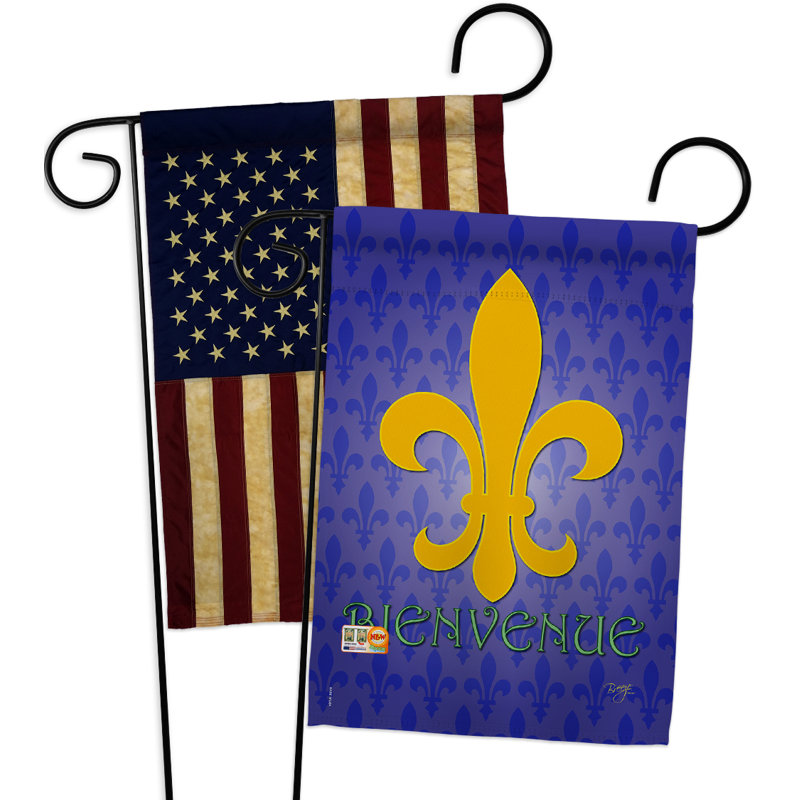 Double Sided 18.5'' H x 13'' W Polyester Garden Flag