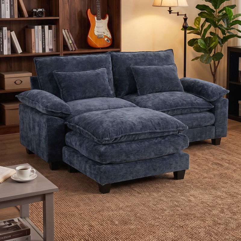 2 Seater Sofa, Blue