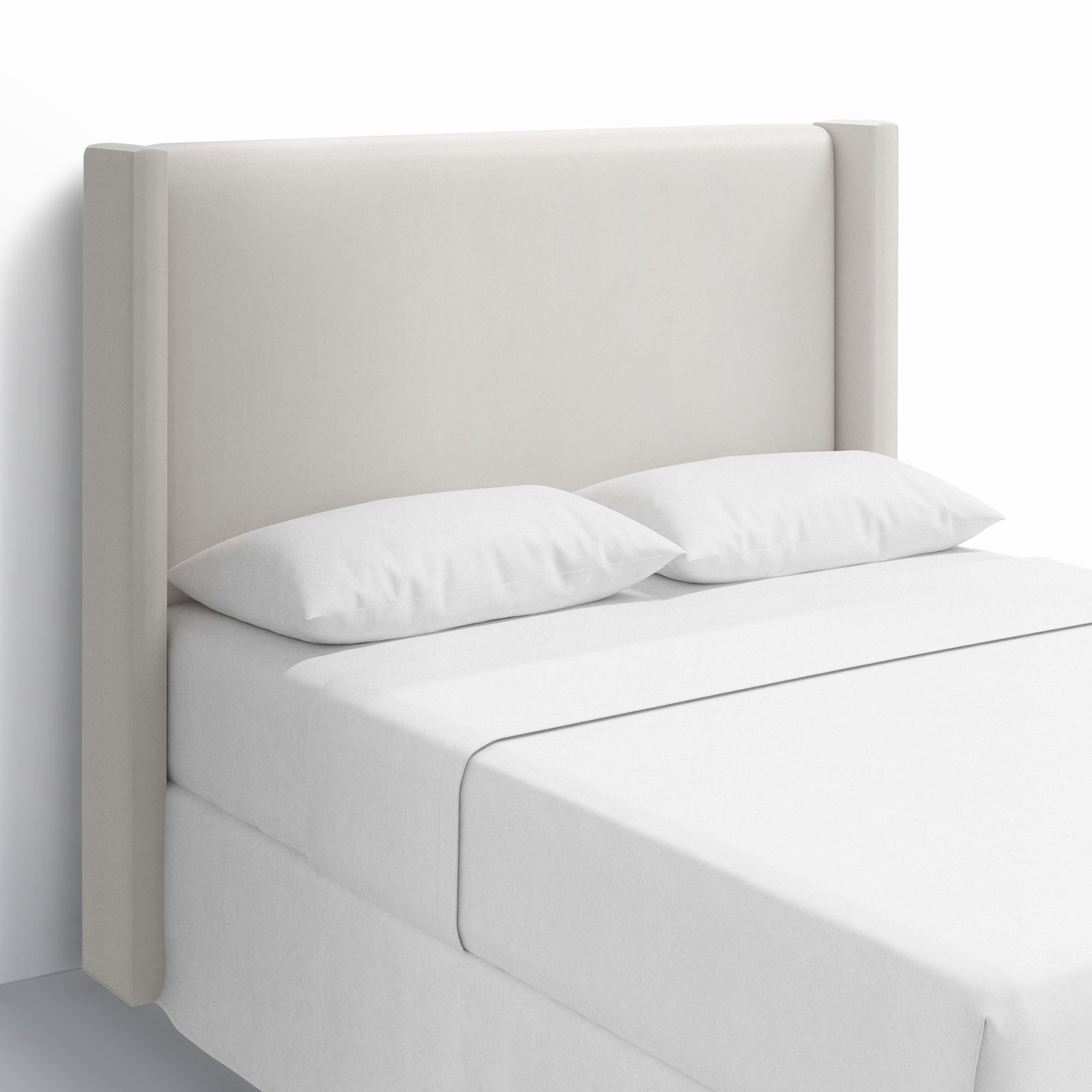 Full, Bella Light Gray Performance Velvet