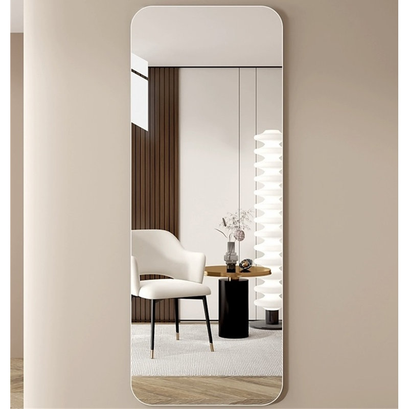 Full Body round corner mirror for Living Room Bedroom Cloakroom Wall hanging with hanging hole High quality 5mm silver mirror Explosion-proof glass