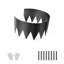 Bordure de jardin en acier 6 paquets 40 x 8 po bordure de jardin résistante à la rouille noir