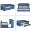 Lit de jour avec bureau amovible, tiroirs de rangement et table d'appoint hydraulique-2040446235-2040446234