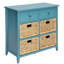 Console avec rangement bleu sarcelle