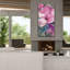  «Jewel Garden 1» par Albena Hristova, art mural sur toile, 30 po x 60 po