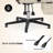 Reclining Facial Beauty Chair with 360°Swivel, Lumbar Pillow & Adjustable Footrest, Faux Leather