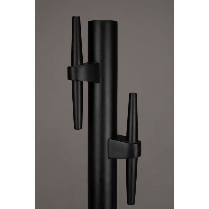 Jakub 5 - Hook Coat Rack, Black