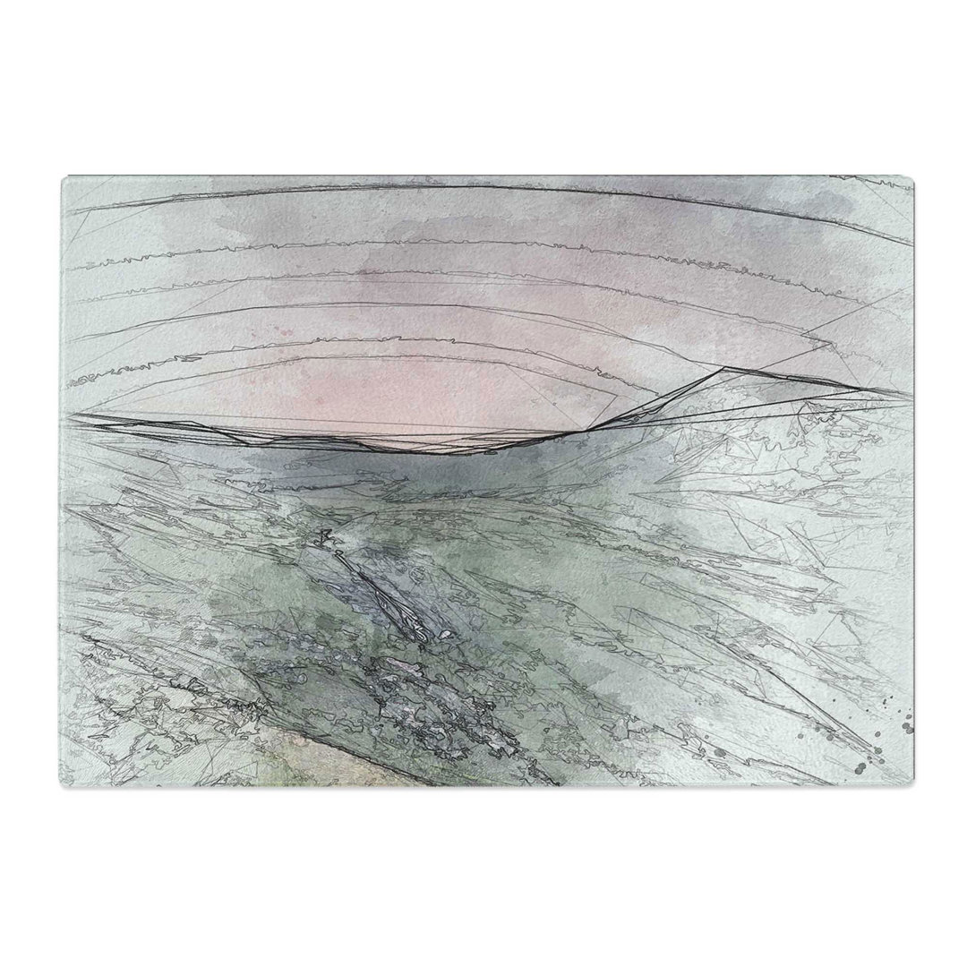 Tempered Glass High Alpine Road in Austria Chopping Board