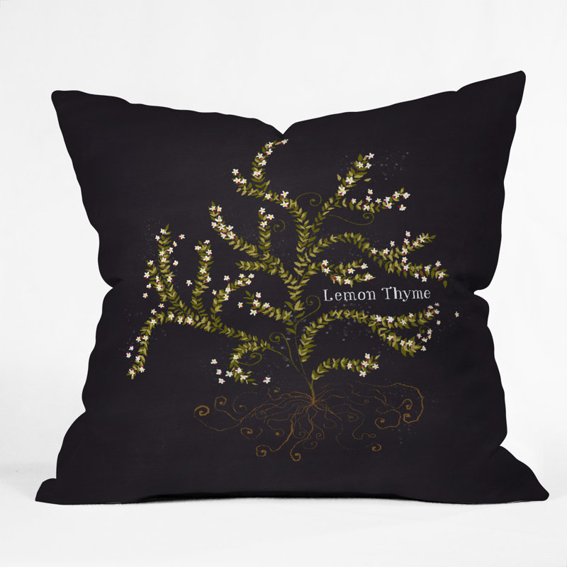 Coussin de thym-citron, 16 po x 16 po