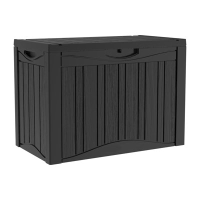 Decksplore 50 Gallons Water Resistant Resin Lockable Deck Box by Decksplore