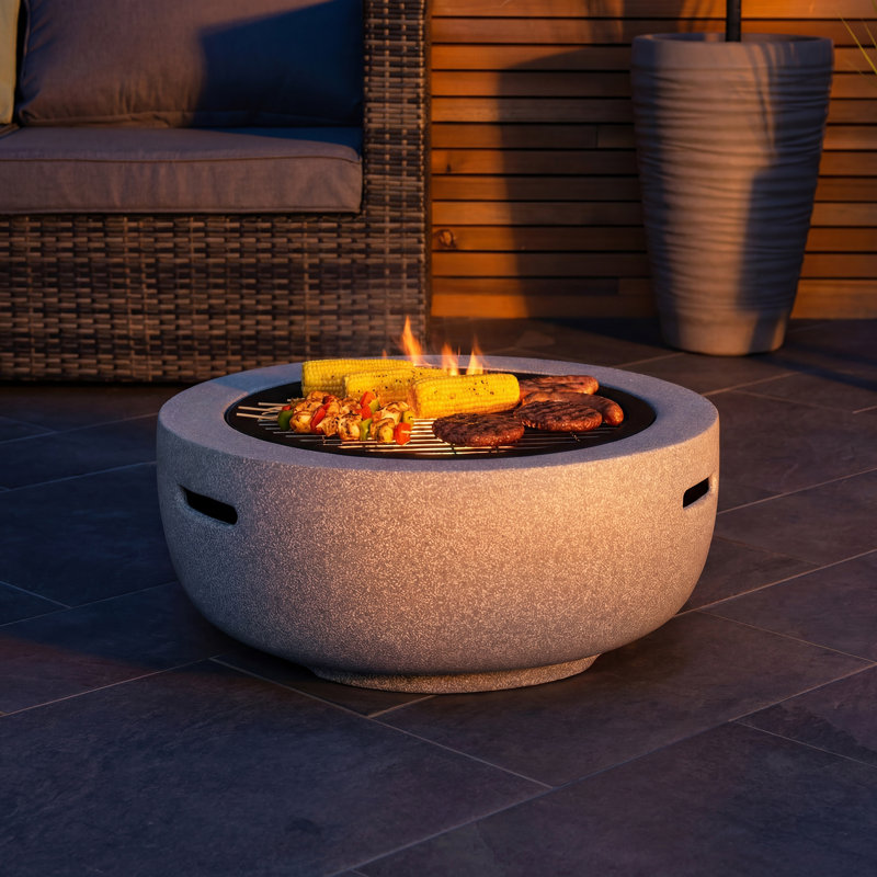 Cyrell Round Stone Charcoal Smokeless Fire Pit