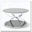 Table basse moderne en verre 31,50 "avec 2 niveaux-401431714
