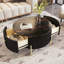 Table basse moderne avec 2 grands tiroirs de rangement Modern-70152361