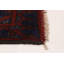 Tapis unique en laine noué à la main 5 pi 0 po x 6 pi 1 po indigo Kargahi