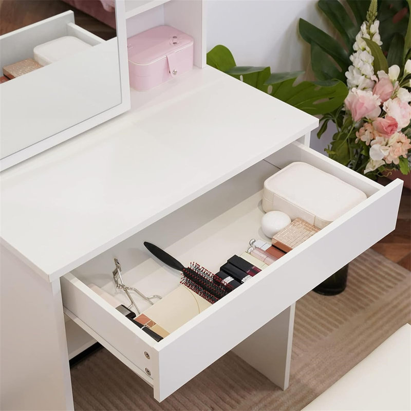 Angalina Dressing Table with Mirror