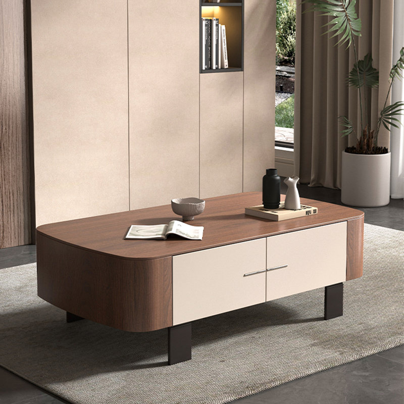 Table basse rétro avec grand rangement