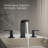ParallelWidespread Bathroom Faucet, 3-Hole Two Lever Handle Bathroom Sink Faucet-51478294-123136706