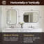 Miroir de salle de bain Modern Cadre en acier inoxydable-864994804-853120322