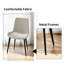Modern Cream Leather Dining Chairs 2Pcs With Metal Frame And Soft Seat, 32.47 In Tall, 20.15 Deep Luxury Robust Structure Upholstered Faux Leather, High, Depth