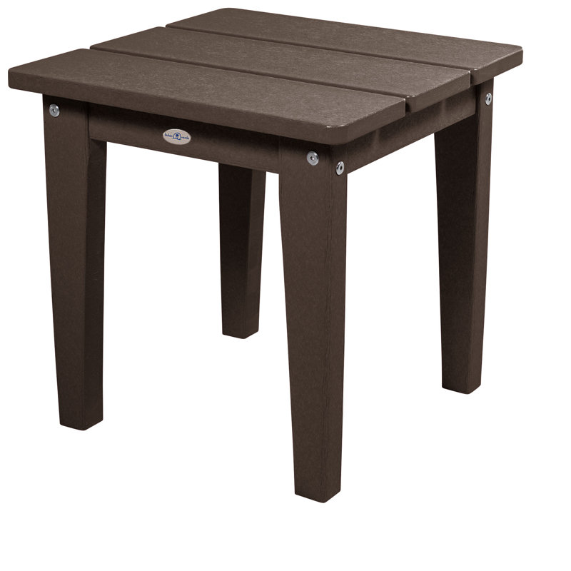 Middendorf Adirondack Outdoor Patio Table, Mangrove Brown, 17" H x 17" W x 17" D