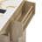 55.5" Fluted Kitchen Island With 2 Drop Leaf, Power Outlet, 4 Doors & Spice Rack-285385060