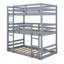 Lit superposé simple en bois d'hévéa avec échelles-105895295