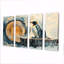 Pingouin dans un paysage d'hiver - art mural moderne sur toile-446052392
