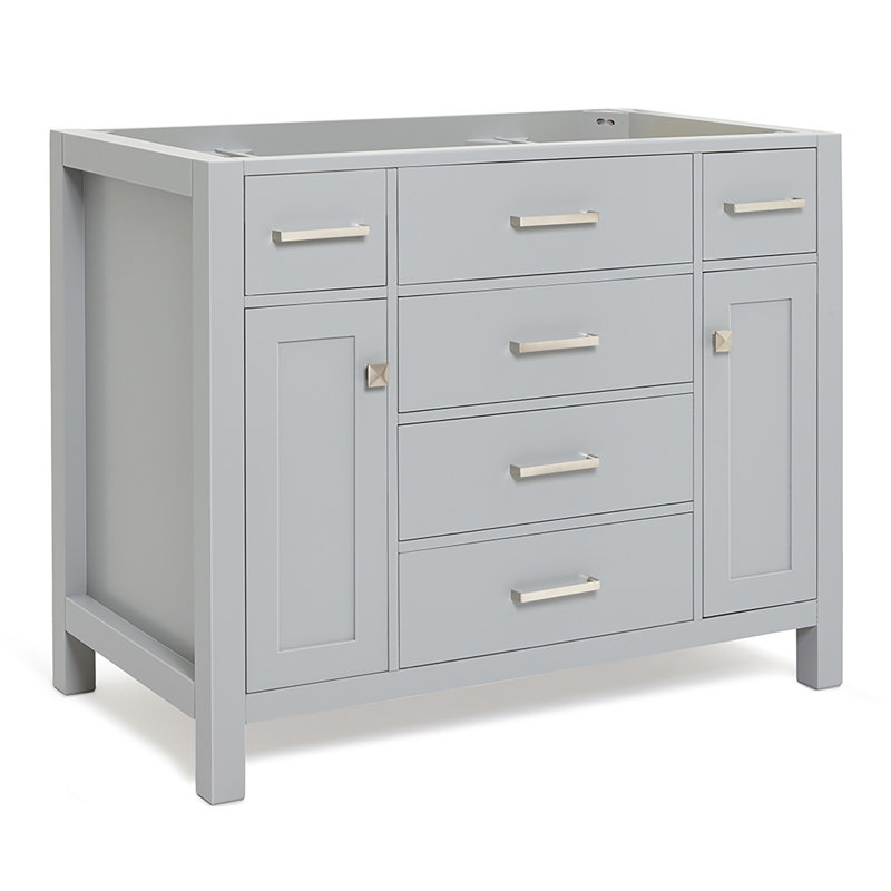 Base de meuble-lavabo simple Petrel, Gris