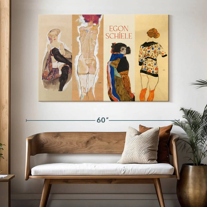 Affiche de l'exposition Leisha Egon Schiele, H 34 po x l 51 po