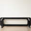 Banc de salle à manger en bois de chêne noir de style moderne avec détails en rotin, banc moderne pour la chambre à coucher, banc d'entrée, banc en rotin pour le salon (l 39,37 po x P 11,02 po x H 16,92 po)-623298838